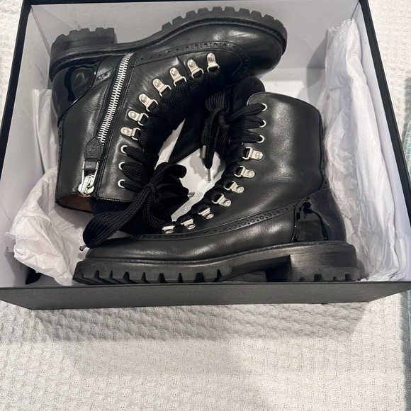 Office of Angela Scott Black Mr. Bernard combat boot 7.5 - Picture 2 of 6